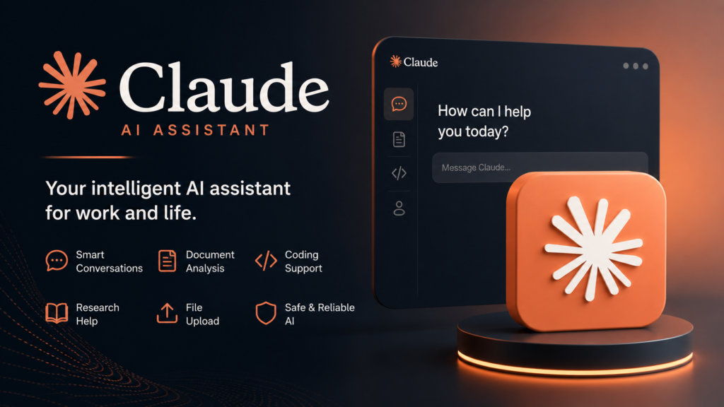 Claude AI Assistant interface for writing, coding and document analysis