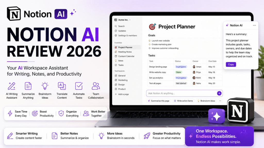 Notion AI Review 2026 – AI Workspace Assistant