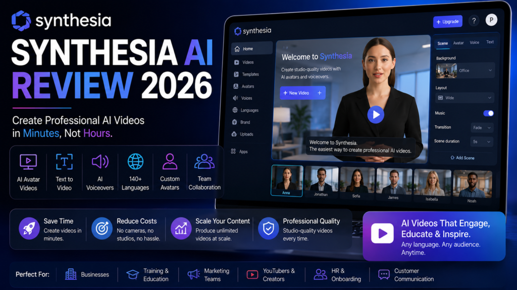 Synthesia Review 2026 – AI Avatar Video Generator